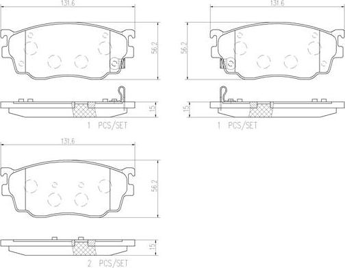 Brembo P49026N - Kit pastiglie freno, Freno a disco autozon.pro