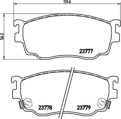 Brembo P 49 026 - Kit pastiglie freno, Freno a disco autozon.pro