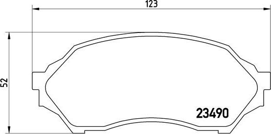 Brembo P 49 027 - Kit pastiglie freno, Freno a disco autozon.pro