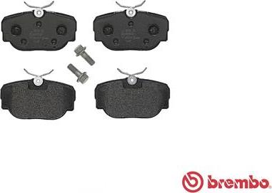 Brembo P 44 009 - Kit pastiglie freno, Freno a disco autozon.pro