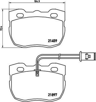 Brembo P 44 004 - Kit pastiglie freno, Freno a disco autozon.pro