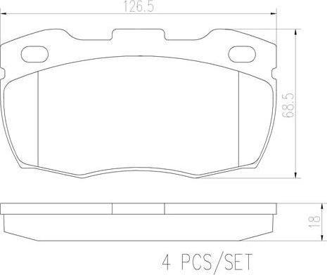 Brembo P44005N - Kit pastiglie freno, Freno a disco autozon.pro