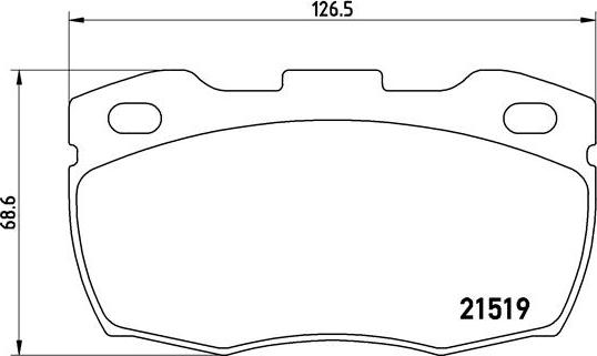 Brembo P 44 005 - Kit pastiglie freno, Freno a disco autozon.pro