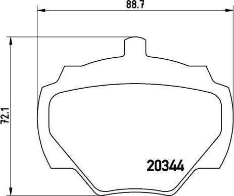 Brembo P 44 001 - Kit pastiglie freno, Freno a disco autozon.pro