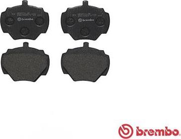 Brembo P 44 001 - Kit pastiglie freno, Freno a disco autozon.pro