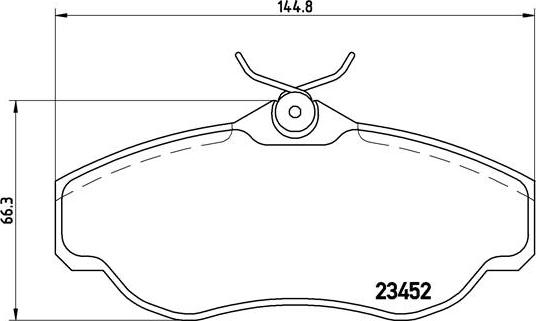 Brembo P 44 008 - Kit pastiglie freno, Freno a disco autozon.pro