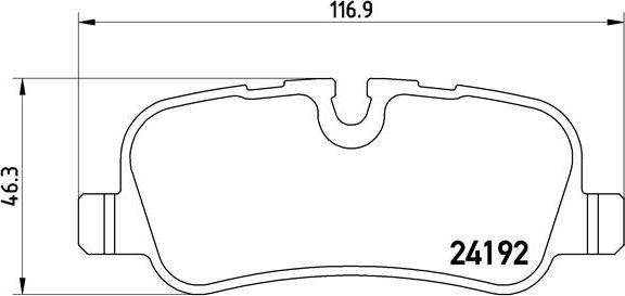 Brembo P 44 019 - Kit pastiglie freno, Freno a disco autozon.pro