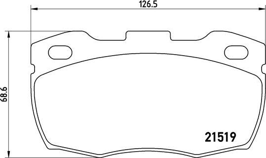 Brembo P 44 015 - Kit pastiglie freno, Freno a disco autozon.pro