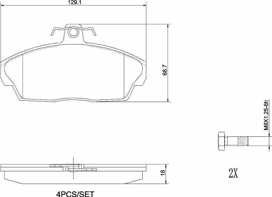 Brembo P44010N - Kit pastiglie freno, Freno a disco autozon.pro