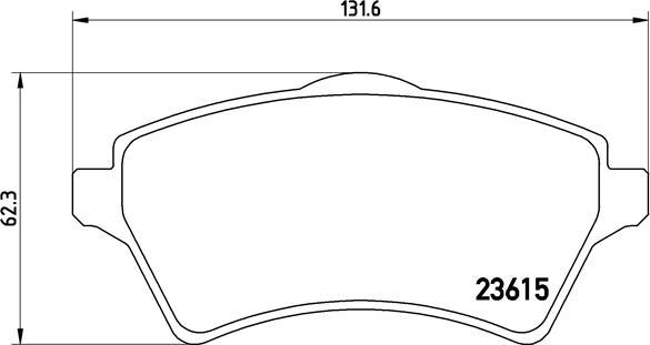 Brembo P 44 011 - Kit pastiglie freno, Freno a disco autozon.pro