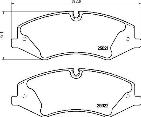 Brembo P 44 024 - Kit pastiglie freno, Freno a disco autozon.pro