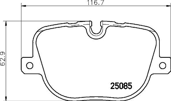 Brembo P 44 025 - Kit pastiglie freno, Freno a disco autozon.pro