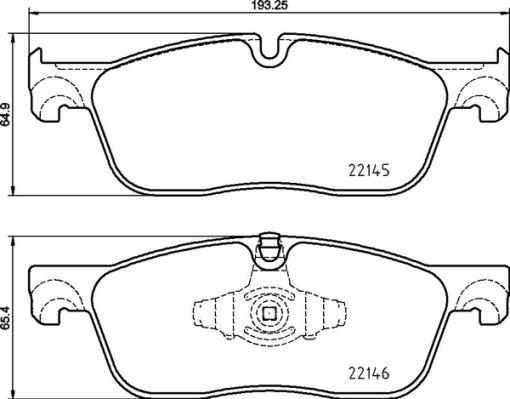 Brembo P 44 026 - Kit pastiglie freno, Freno a disco autozon.pro