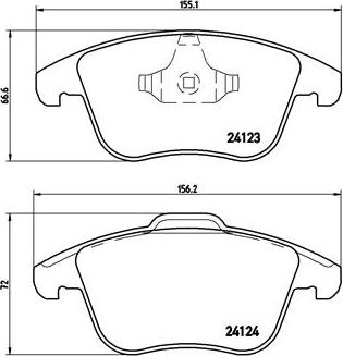 Brembo P 44 020X - Kit pastiglie freno, Freno a disco autozon.pro