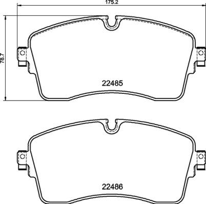 Brembo P 44 028 - Kit pastiglie freno, Freno a disco autozon.pro