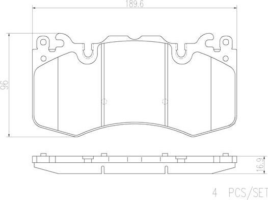 Brembo P44023N - Kit pastiglie freno, Freno a disco autozon.pro