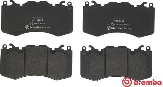 Brembo P 44 023 - Kit pastiglie freno, Freno a disco autozon.pro