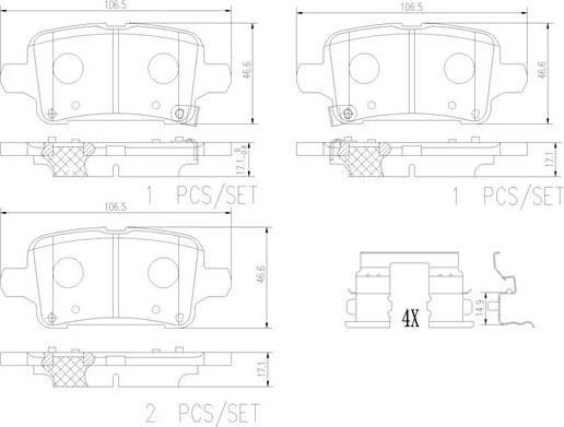 Brembo P59095N - Kit pastiglie freno, Freno a disco autozon.pro