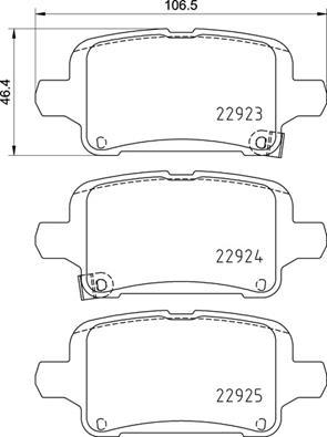 Brembo P 59 095 - Kit pastiglie freno, Freno a disco autozon.pro