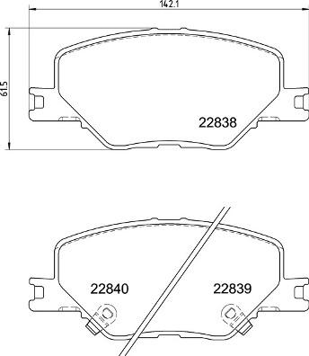 Brembo P 59 096 - Kit pastiglie freno, Freno a disco autozon.pro