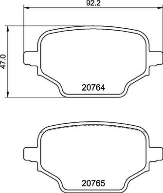 Brembo P 59 098 - Kit pastiglie freno, Freno a disco autozon.pro