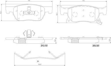 Brembo P59092N - Kit pastiglie freno, Freno a disco autozon.pro