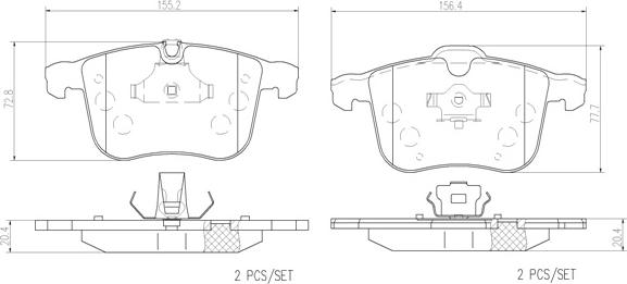 Brembo P59046N - Kit pastiglie freno, Freno a disco autozon.pro