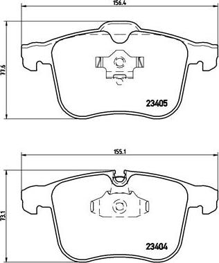 Brembo P 59 046 - Kit pastiglie freno, Freno a disco autozon.pro