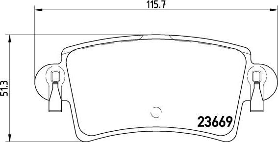 Brembo P 59 040 - Kit pastiglie freno, Freno a disco autozon.pro