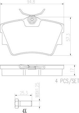 Brembo P59041N - Kit pastiglie freno, Freno a disco autozon.pro