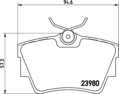 Brembo P 59 041 - Kit pastiglie freno, Freno a disco autozon.pro