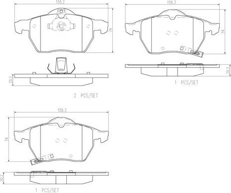 Brembo P59048N - Kit pastiglie freno, Freno a disco autozon.pro