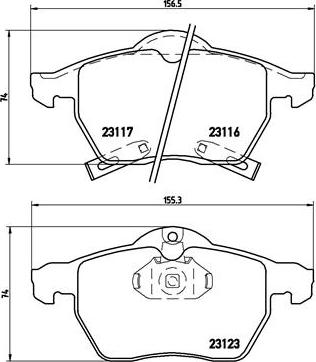 Brembo P 59 048 - Kit pastiglie freno, Freno a disco autozon.pro