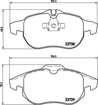 Brembo P 59 043X - Kit pastiglie freno, Freno a disco autozon.pro