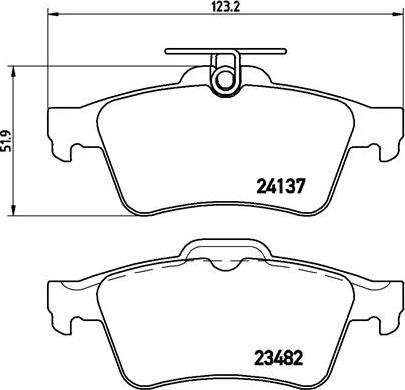 Brembo P 59 042 - Kit pastiglie freno, Freno a disco autozon.pro