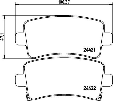 Brembo P 59 059 - Kit pastiglie freno, Freno a disco autozon.pro