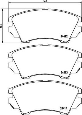 Brembo P 59 055X - Kit pastiglie freno, Freno a disco autozon.pro