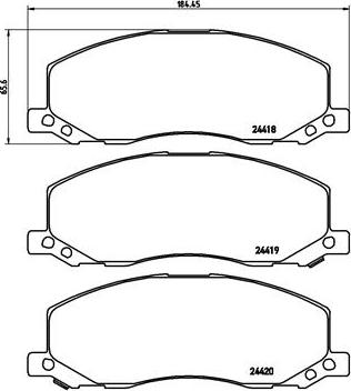 Brembo P 59 058 - Kit pastiglie freno, Freno a disco autozon.pro