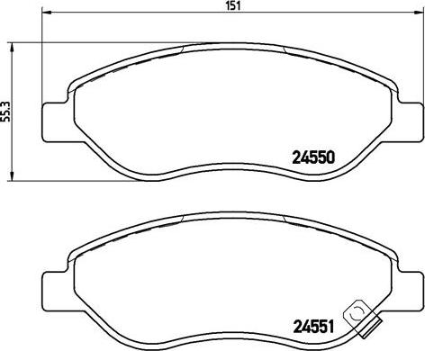 Brembo P59053N - Kit pastiglie freno, Freno a disco autozon.pro