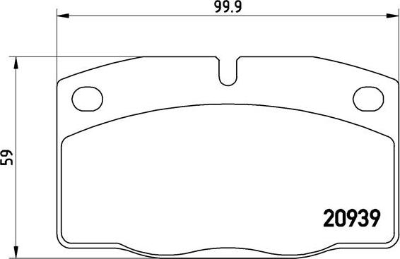 Brembo P 59 005 - Kit pastiglie freno, Freno a disco autozon.pro