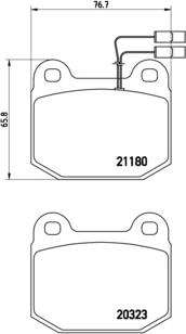 Brembo P 59 003 - Kit pastiglie freno, Freno a disco autozon.pro