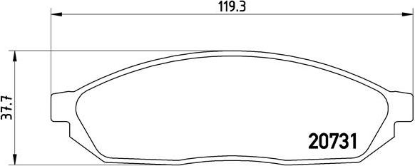 Brembo P 59 007 - Kit pastiglie freno, Freno a disco autozon.pro