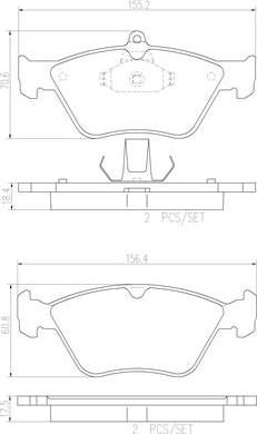 Brembo P59019N - Kit pastiglie freno, Freno a disco autozon.pro