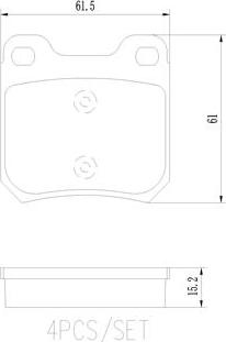 Brembo P59014N - Kit pastiglie freno, Freno a disco autozon.pro