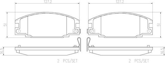 Brembo P59015N - Kit pastiglie freno, Freno a disco autozon.pro