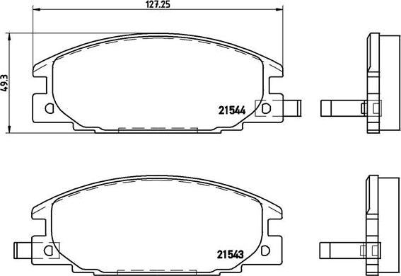 Brembo P 59 015 - Kit pastiglie freno, Freno a disco autozon.pro