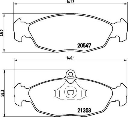 HELLA 530032839 - Kit pastiglie freno, Freno a disco autozon.pro