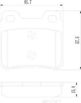 Brembo P59018N - Kit pastiglie freno, Freno a disco autozon.pro