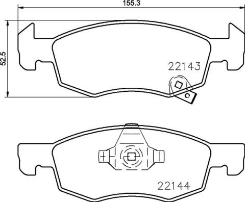 Brembo P 59 084 - Kit pastiglie freno, Freno a disco autozon.pro