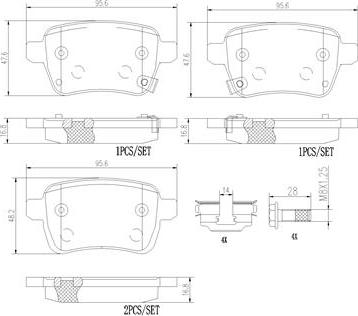 Brembo P59086N - Kit pastiglie freno, Freno a disco autozon.pro